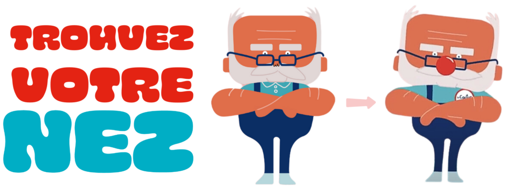 Trouvez votre nez transformation nez de clown
